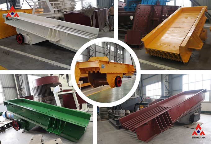 Gravel Ore Vibrating Feeder Machine For 200-250TPH Stone Crushing Plant
