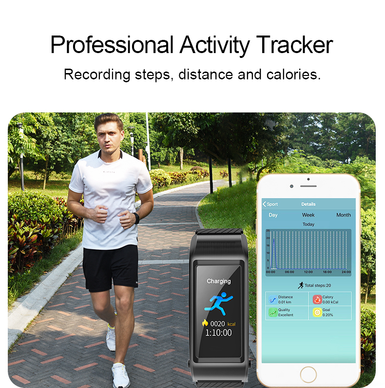 Slider S3 Fitness Watch Sleep Monitor Wristband 1.08 Inch Support Remote Photo