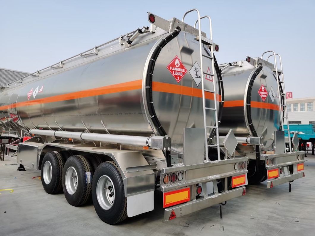 3 Axles 45m3 Tanker Trailer Transport Oil Diesel Petro Fuel Tank Trailer for Sale
