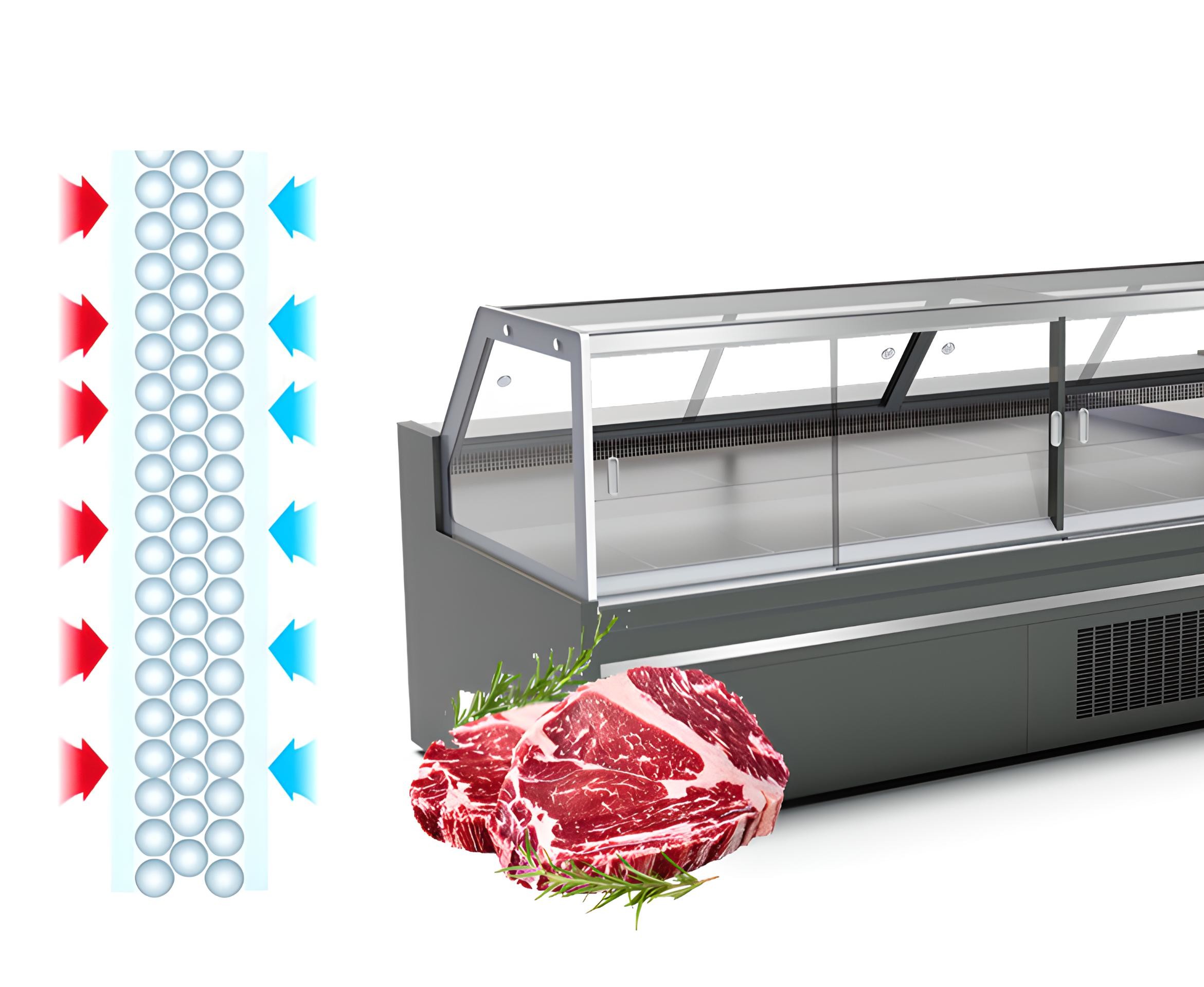 Glass Door Refrigerated Deli Case