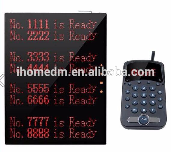 The Guest Take Meal Queue System Led Number Call System Led Queue Calling System
