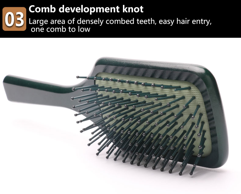 Anti Static Air Cushion Makeup Wooden Hair Brush Airbag Hair Comb For Detangle
