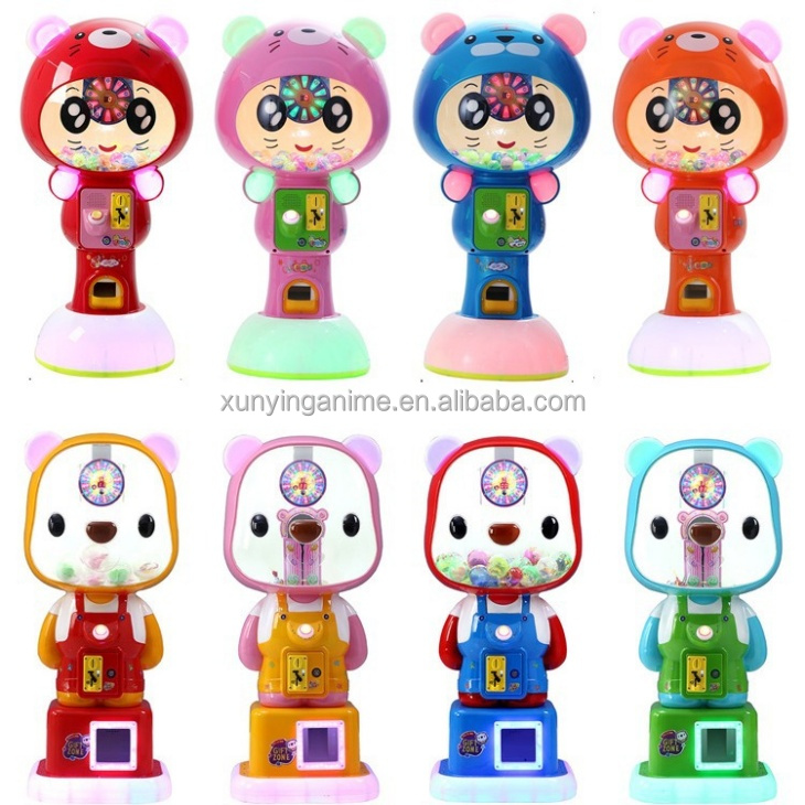 EU/US/UK/AU Plug Coin Operated Gashapon Vending Machine for Kids Toys Balls Capsules