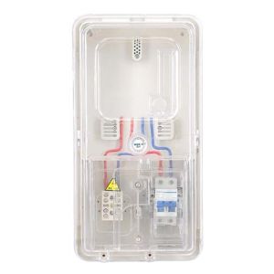 Digital Polycarbonate Meter Box / Power Meter Box Cover 1 Way External Usage