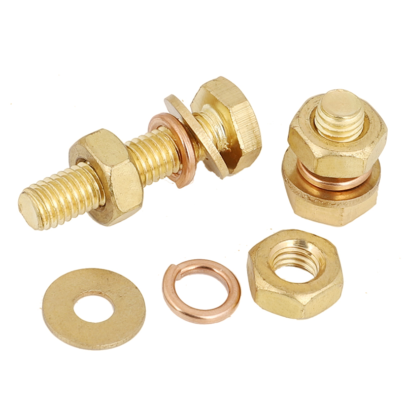 Grade 4.8/ 8.8/ 10.9/ 12.9 Brass Hex Head Bolts and Nuts with ZINC Finish DIN933 DIN931
