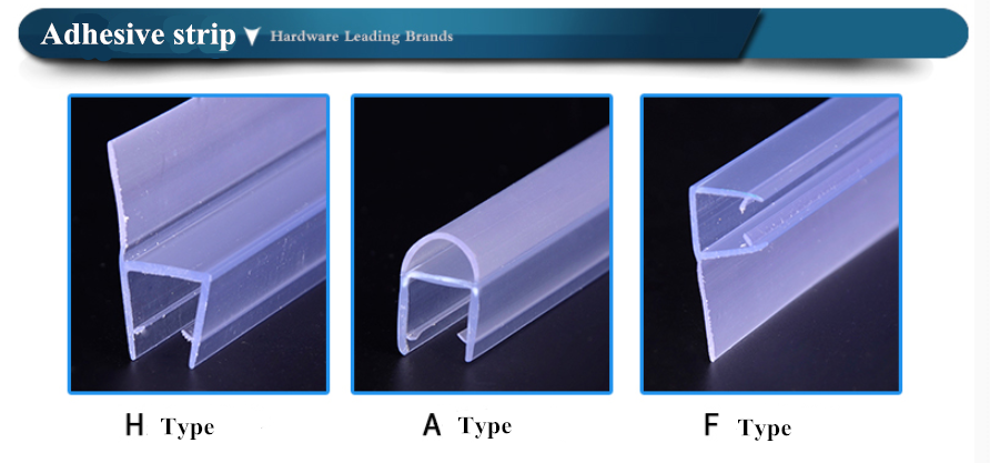 Modern Design Style Hotel Frameless Shower Door Bottom Seal for Water Barrier Creation