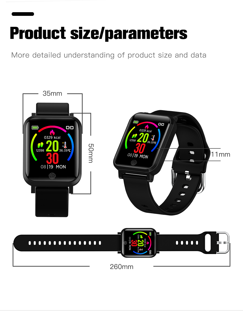 New Arrivals Black NFC F22 Watch Blood Pressure Oxygen Taiwan And Hong Kong Smartwatch
