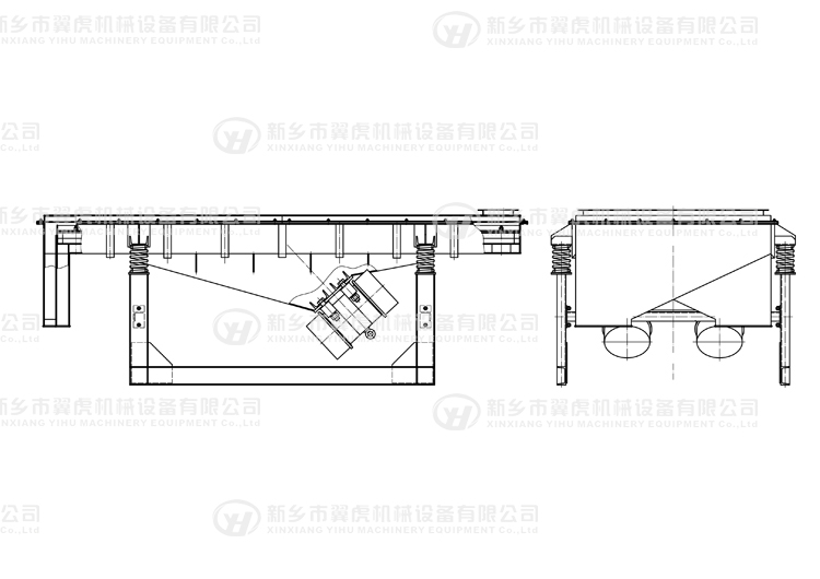 Vibrating Screen Powder Screening Equipment Linear Sand Stone Vibrator Separator