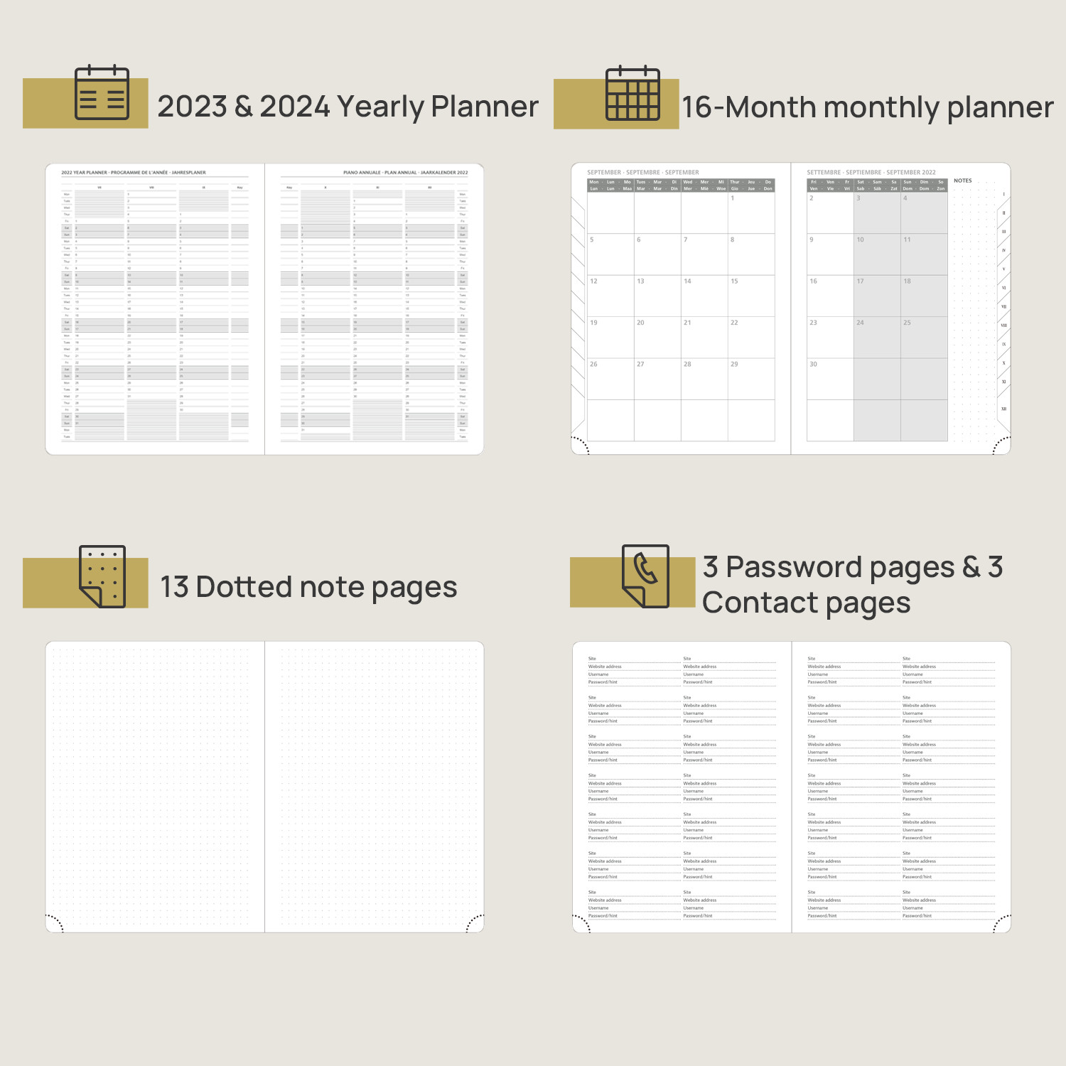 Casebound 2023 2023 Academic Planner With Medal Protection Corners