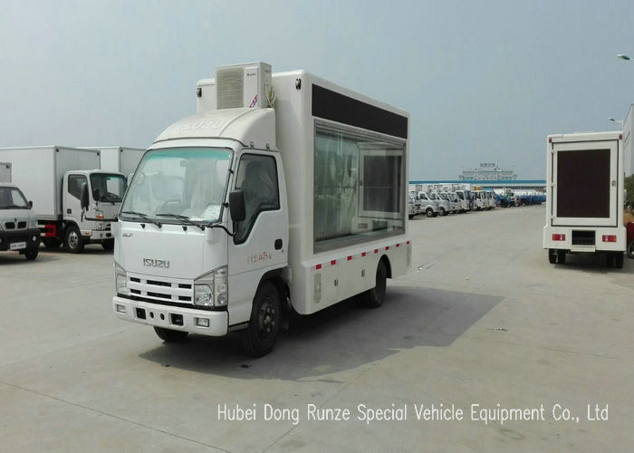 ISUZU Mobile LED Billboard Truck With Scrolling Light Box For Sales Promotion AD