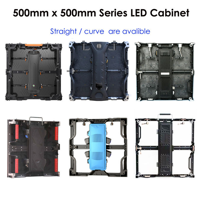 Exterior Small LED Video Wall Cabinet Advertising Ultra Slim 500x500mm 3.91mm Pixel