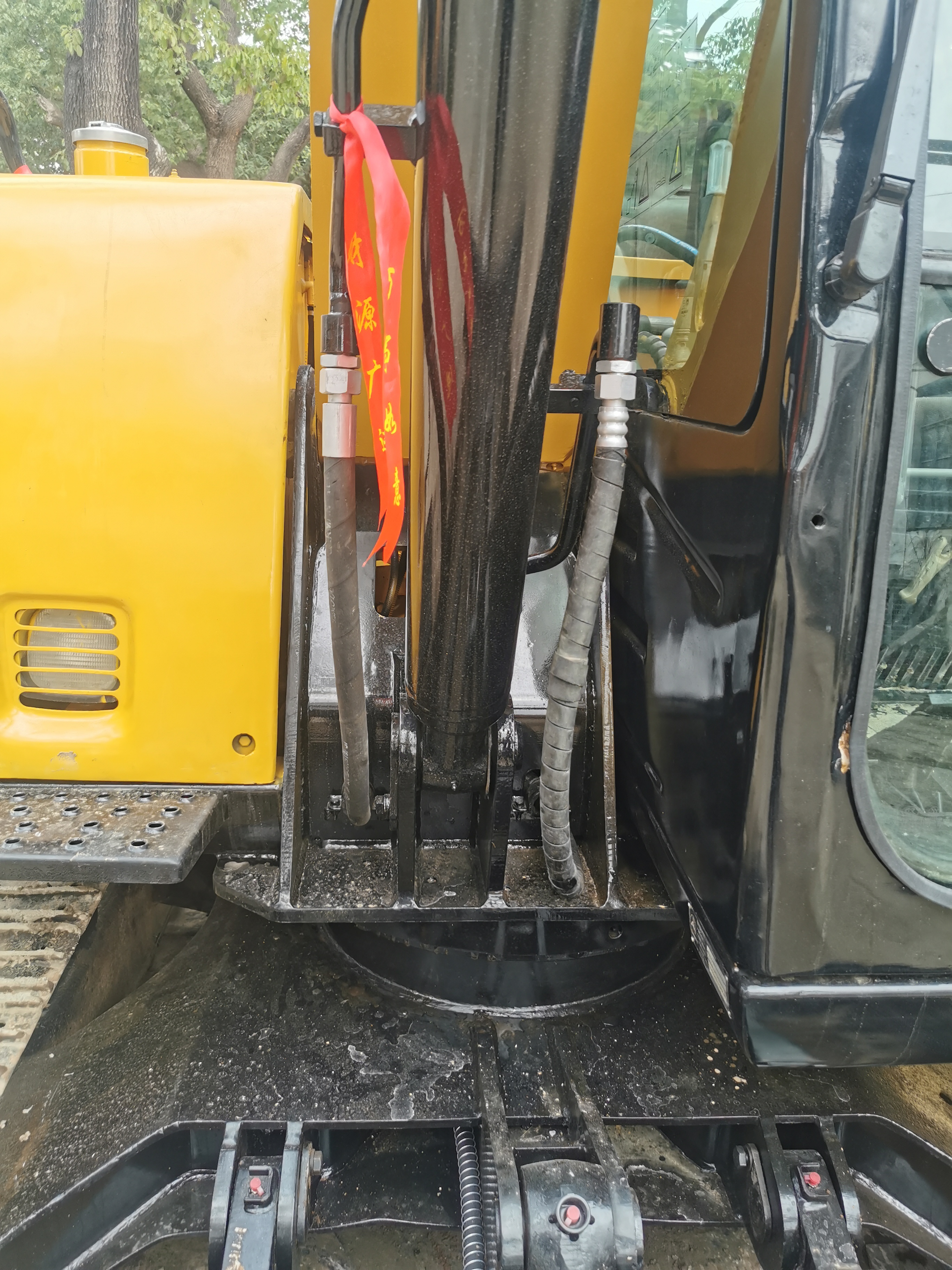 Small Used Trinity SY75C SY75-8 Excavator with Dozer Original Hydraulic Cylinder 7 Ton