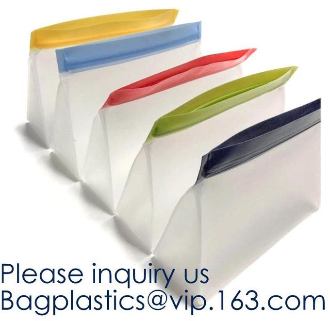 Reusable Transparent PVC Colored Bubble Zip lockk Bag,Eva/pe/pvc Zip lockk Frosted Biodegradable Clear Cellphone Garment Bag