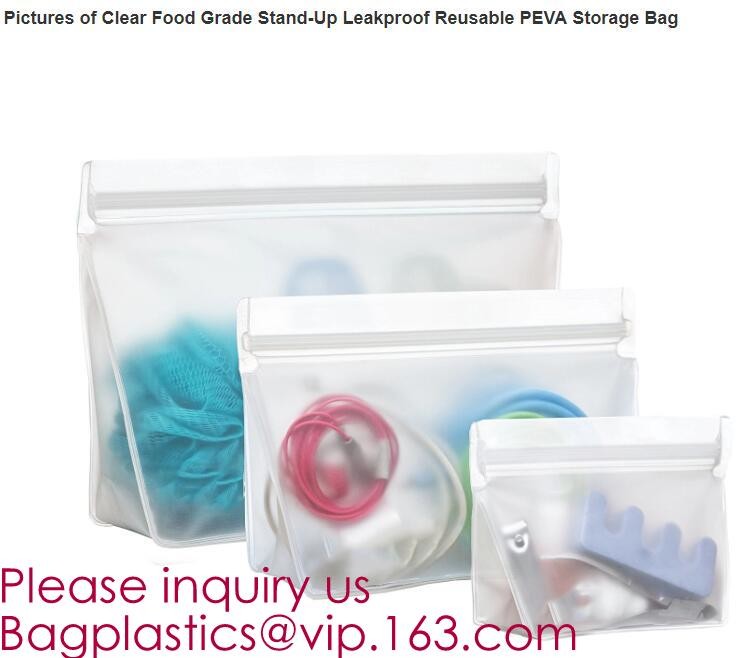 Reusable Silicone Food Storage Bag Washable Silicone Fresh Bag for Fruits Vegetables Meat Preservation bagplastics bagea