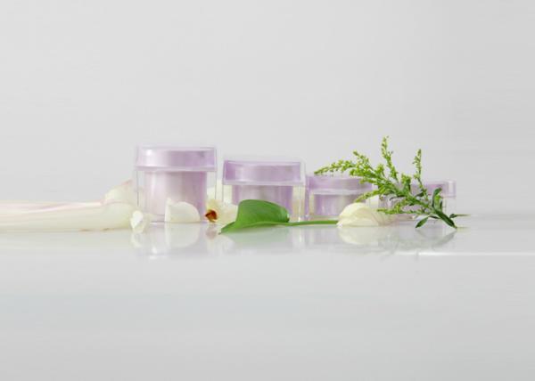 Facial jar 30G 50G Acrylic Cream Square Jar With Black Cap Wholesale cosmetic