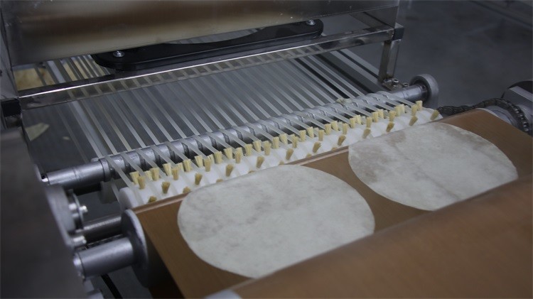 Industrial High Speed Tortilla Production Line 3 - 20m/Min Alloy Steel Pita Roller 8 - 50mm