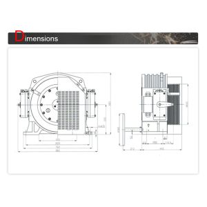 Traction Device With Gearless Traction Machine Load 1150 - 1600 KG