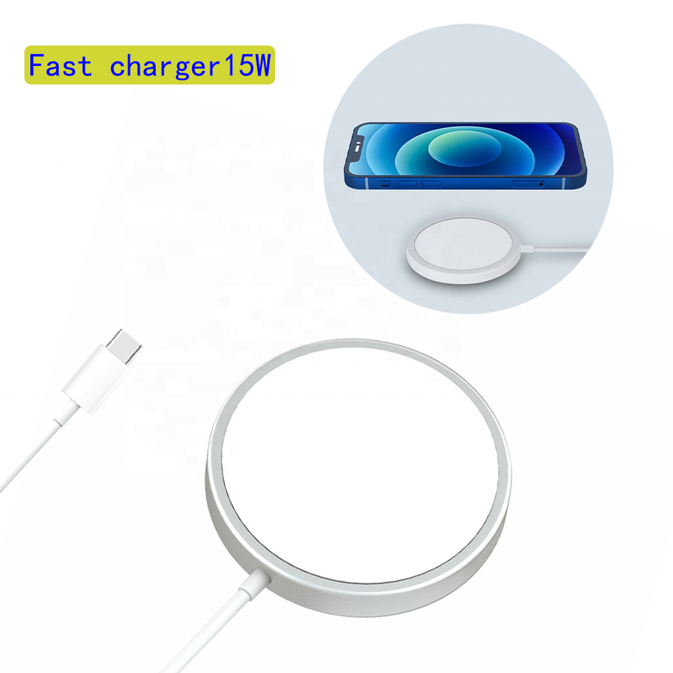 Type C 15w Magnetic Wireless Charger Low Tension Qi Standard Fast