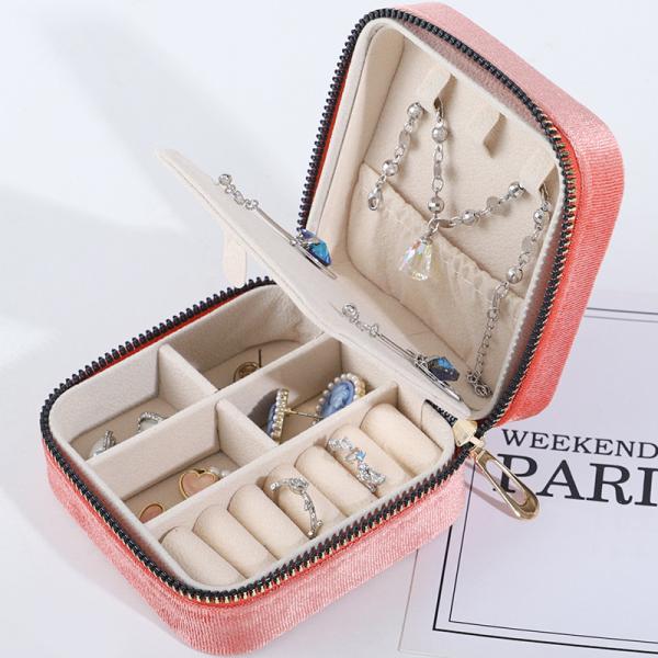 Velvet Jewelry Storage Box for Customized Size Earrings Necklace Ring Display