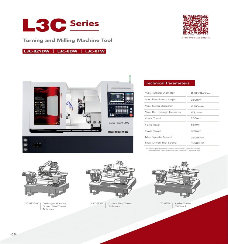 Multifunctional Syntec Double Spindle Cnc Turning Machine 4000rpm Live Tool Speed