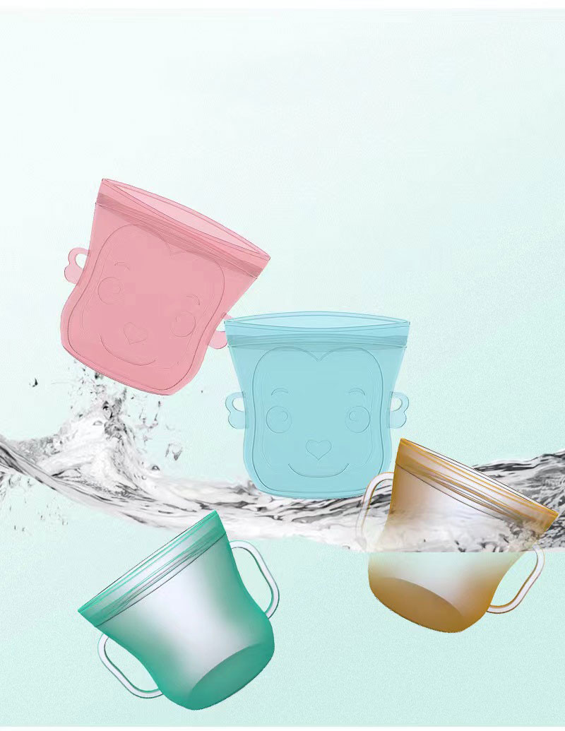 Food Grade Harmless And Safe Silicone Preservation Bag Baby Food Silicone Storage Cup Preservation Cup