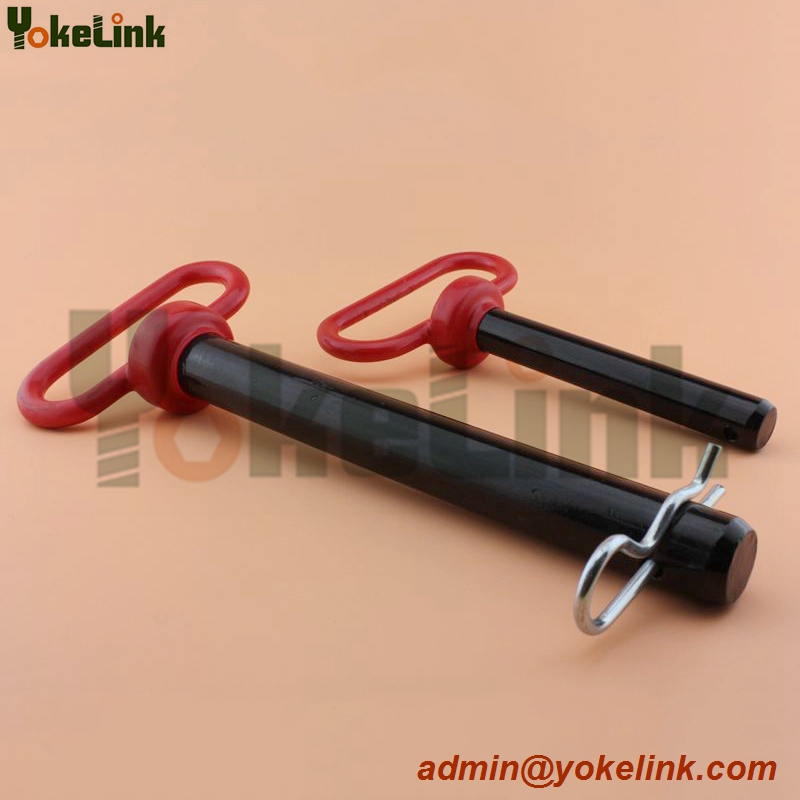 Heavy Duty Hitch Pins With  Big Red Handle  Fits Universal Tractor