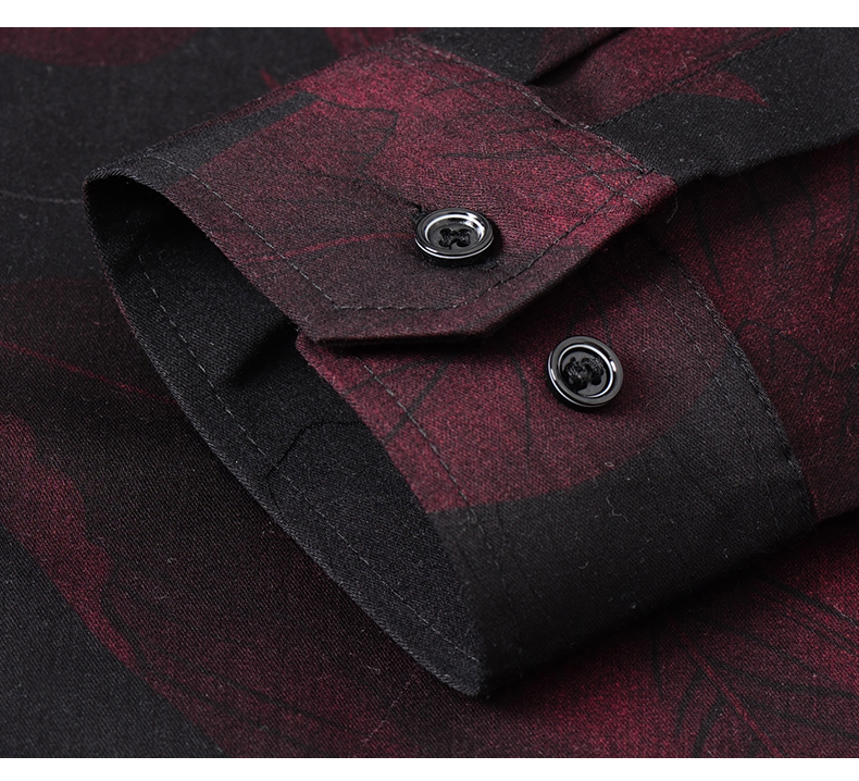 Custom Plus Size Viscose/Polyester/Spandex Long Sleeve Dress Shirt for Men's Shirts