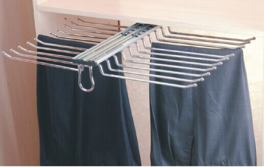 MR009 Wardrobe Multifunctional Rack:Two Row Trousers Rack