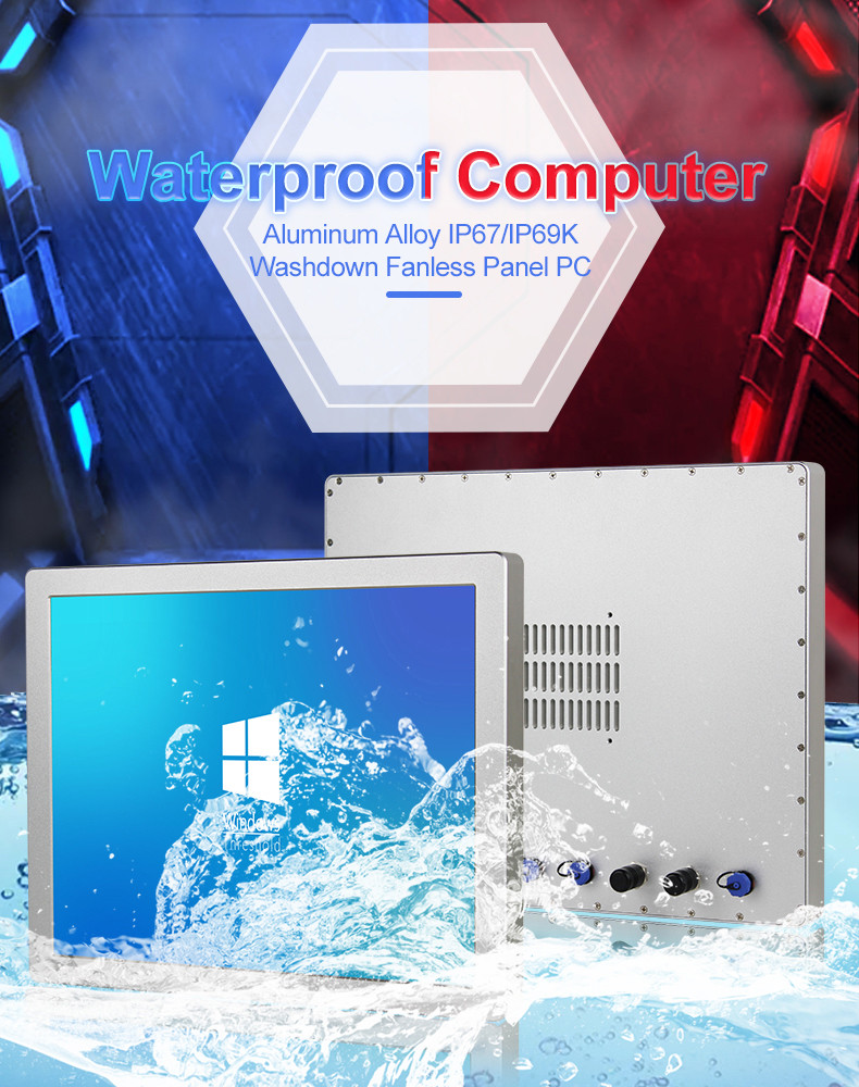 Waterproof Industrial Panel PC 19'' Square Screen 4/3 With Aluminum Alloy