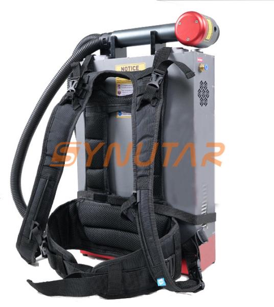Handheld Backpack Laser Cleaning Machine 220V 100W Rust Cleaning Laser Safety