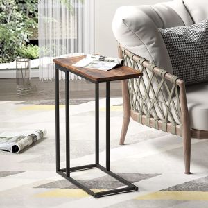 C Table End Table, Beside Bed Sofa End Table, Save Spaces Side Table C Shape,
