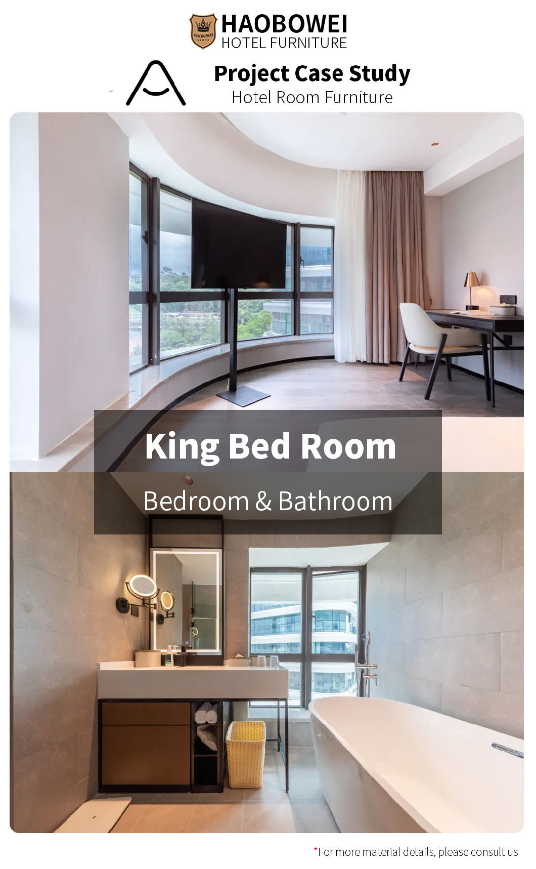 Modern Luxury Hotel Furniture Foshan China Standard King Size Set Custom Bedroom