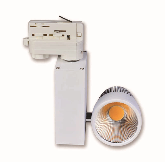 TIWIN Top Quality High CRI High Power Black Commercial 52W COB Gallery LED track lighting 50w for Stores,