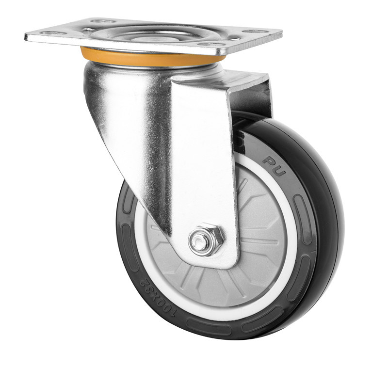 4 Inch Swivel Top Plate PU Castors