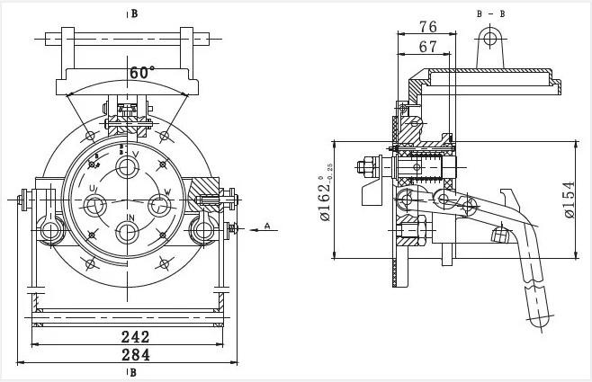 DL3AC500 5 Pins Power Jumper Coupler for Railway Passenger Coach