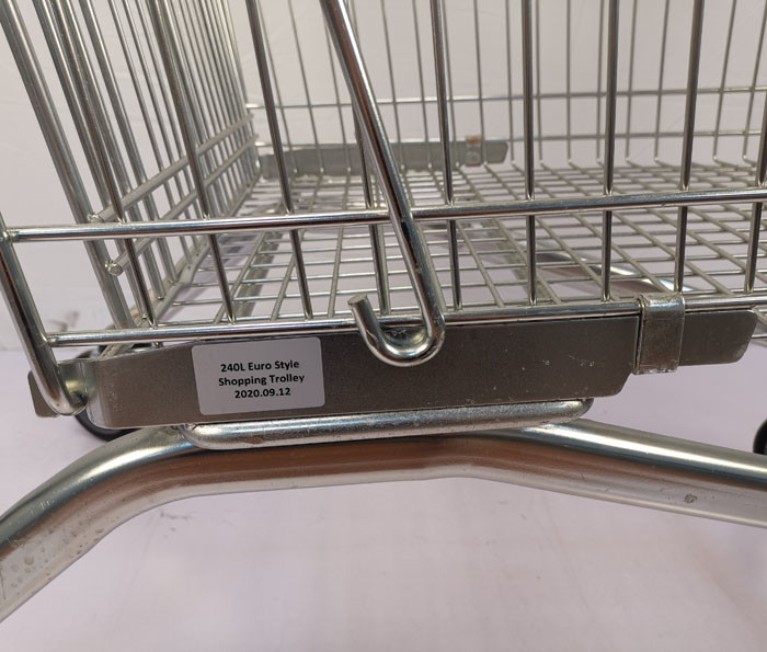 240L Super Large Grocery Shopping Trolley European Shopping Carts With Child Seat