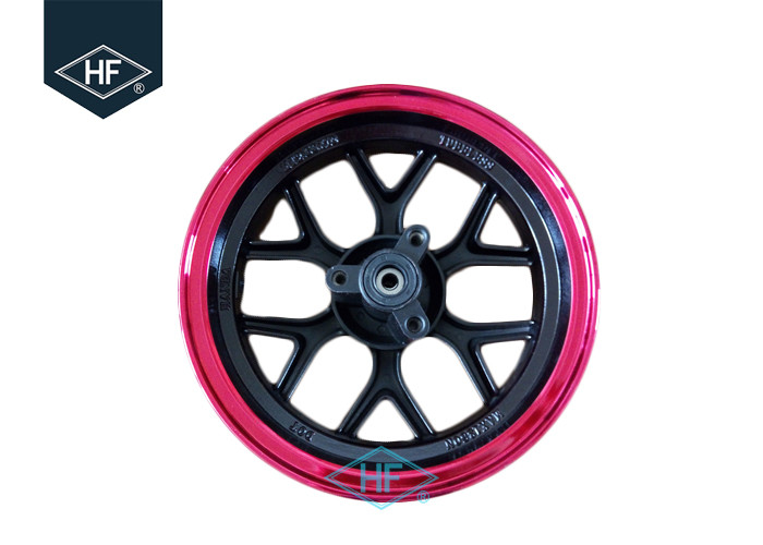 Custom Rear 10 Inch Motorcycle Wheel , Rims Scooter Motorcycle Front Wheel