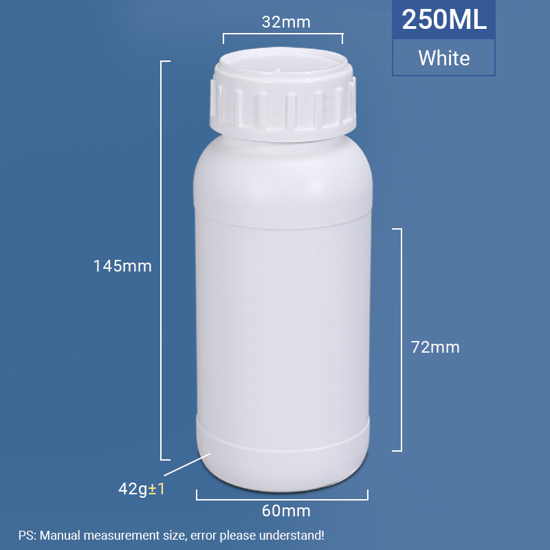 HDPE Chemical COEX Packaging Bottle for Pesticide 250ml 500ml 1000ml Capacity Bottles