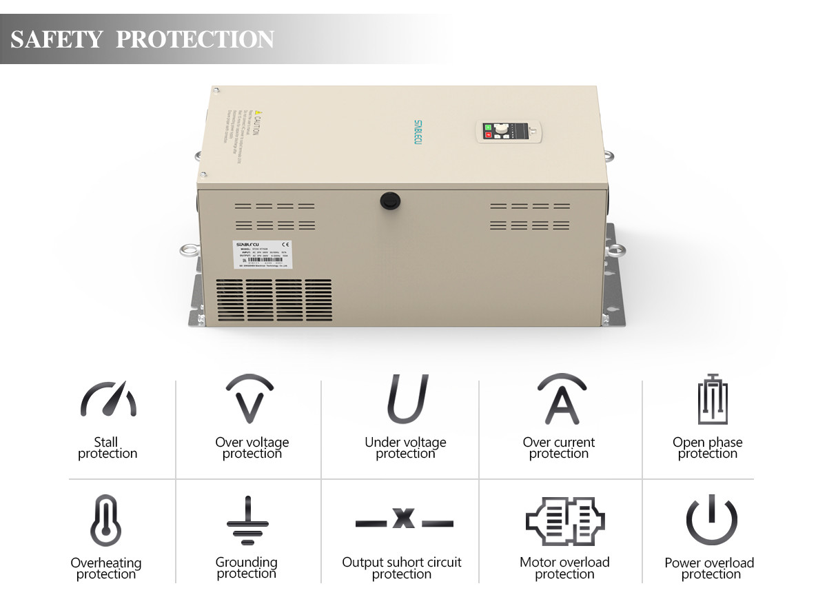 380V 75KW VSD Frequency Inverter , Variable Speed Drive For 3 Phase Motor