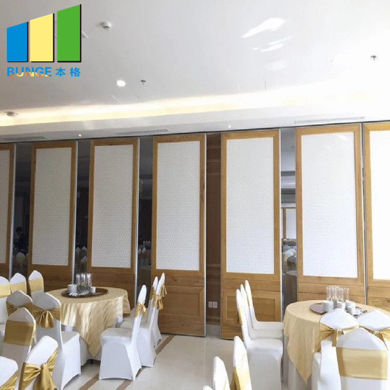 Acoustic Room Dividers Restaurant Sliding Gate Folding Partition For Decoration