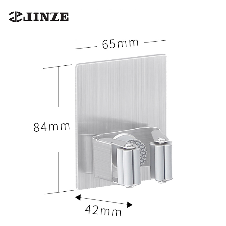 Bathroom accessories stainless steel Mop Handle Holder Household Mop Handle Holder Reusable Tool Gripper Mop Broom Holder