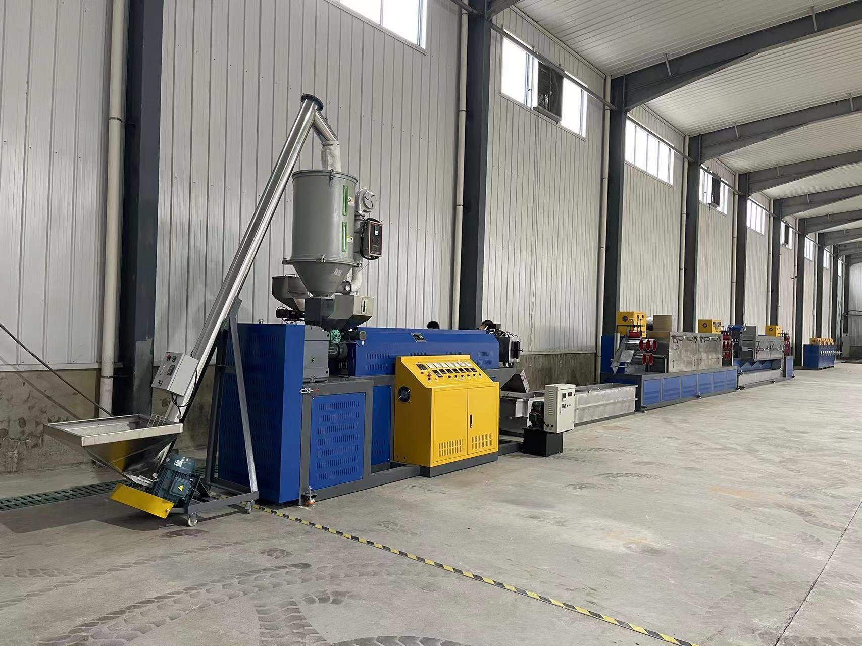Plastic Machinery Single Screw PP Strapping Production Line PP Extruder for
