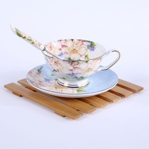 Customized Blank Bamboo Coasters Drinking Coasters Laser Pattern Cups Utensil