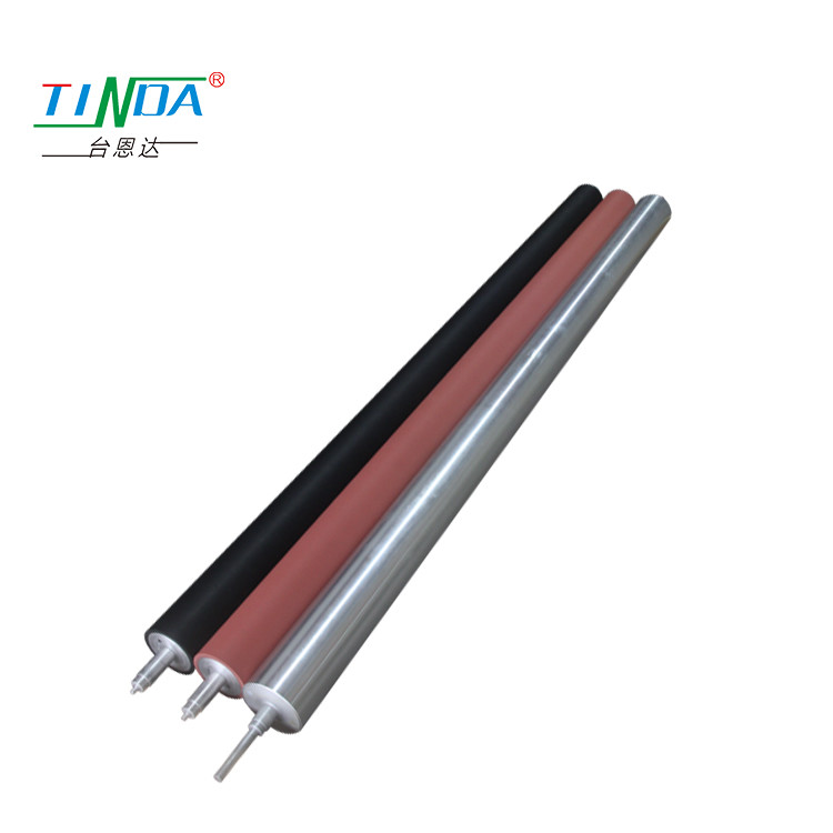 Low Vibration 45 Steel Cylinder Roller Surface Treatments Dark Brown Or HV500 In Black