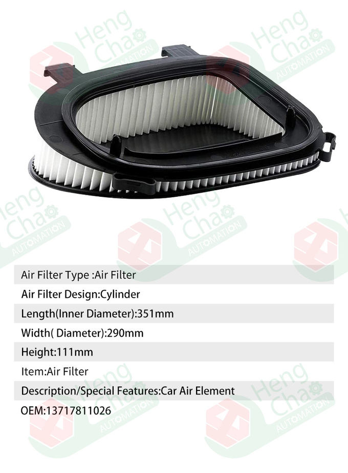 Bmw Mercedes-Benz Car Air Filter OEM 13717811026 Filter Making Machine Production Consumables