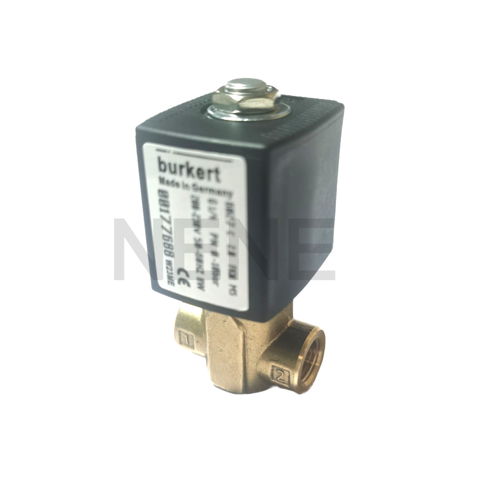 Burkert Solenoid 6013 Type Direct Acting 00134243 2/2 Normally Closed G1/8 Inch 2.5 Flow Hole FKM Seal 220VAC 8W 0~16bar