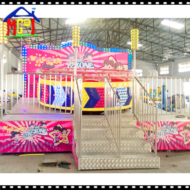 Pink color disco rotar durable fiberglass quality and long working life for amusement equipment