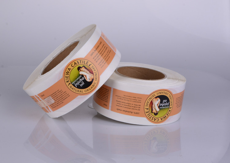 Custom printing high quality shiny self adhesive plastic vinyl shampoo packaging sticker labels