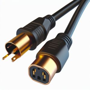 IEC C5 to C14 Power Cord 10A 1.8m Bare Copper Cable