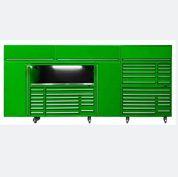 Car Service Tool Storage Silver Rolling Tool Box for Professional Mechanic's Cabinet